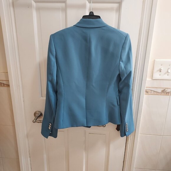 Veronica Beard Hydrangea Blue Gail Dickey Blazer - Picture 6 of 8